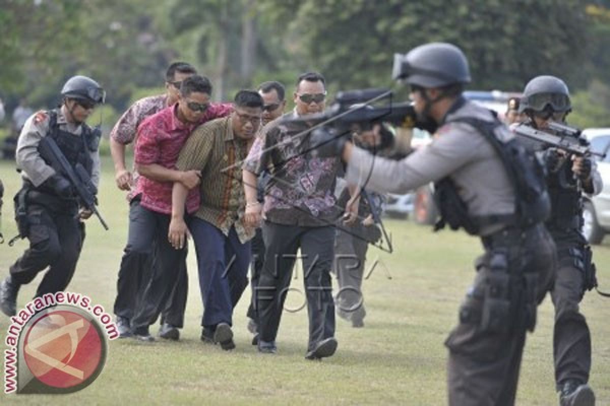 Polda Bali Gelar Latihan Pengawalan Capres