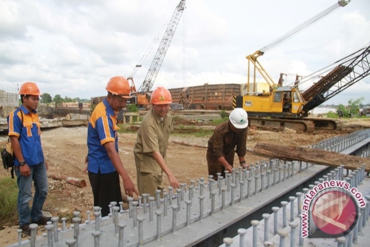 Rangka Bentang Jembatan Kartanegara Dirakit di Banten