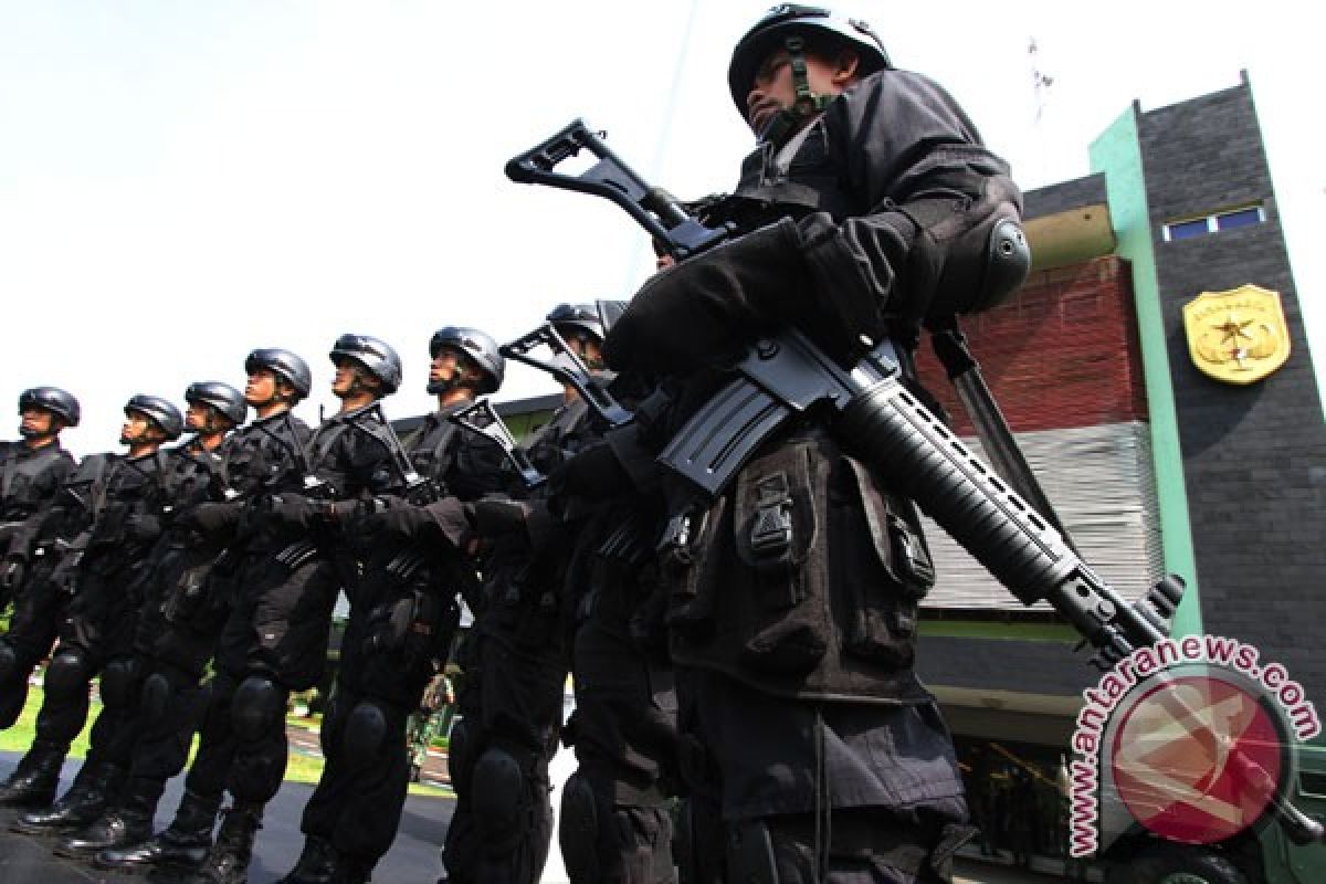 TNI-polisi di Jambi latihan bersama pengamanan Pemilu