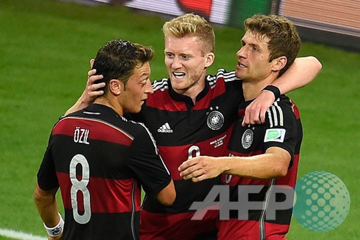 Jerman luluh lantakkan Brasil 7-1, jalan mulus ke Maracana