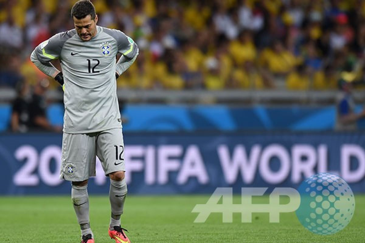 Jerman unggul lima gol atas Brasil babak pertama