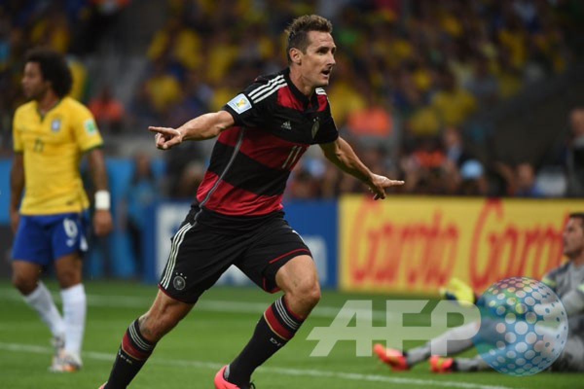 Klose: rekor tidak ada artinya kalau Jerman kalah 