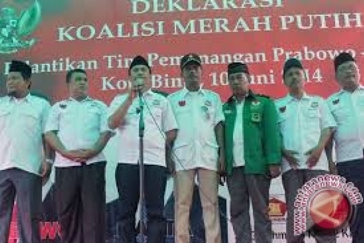 Koalisi Parpol Sulteng Optimistis Prabowo-Hatta Menangi Pilpres 