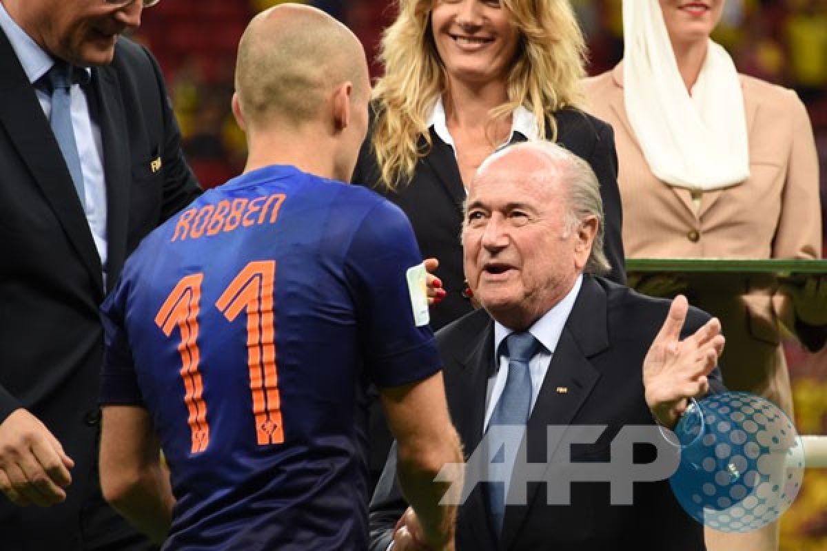 Robben Man of the Match Belanda kontra Brasil