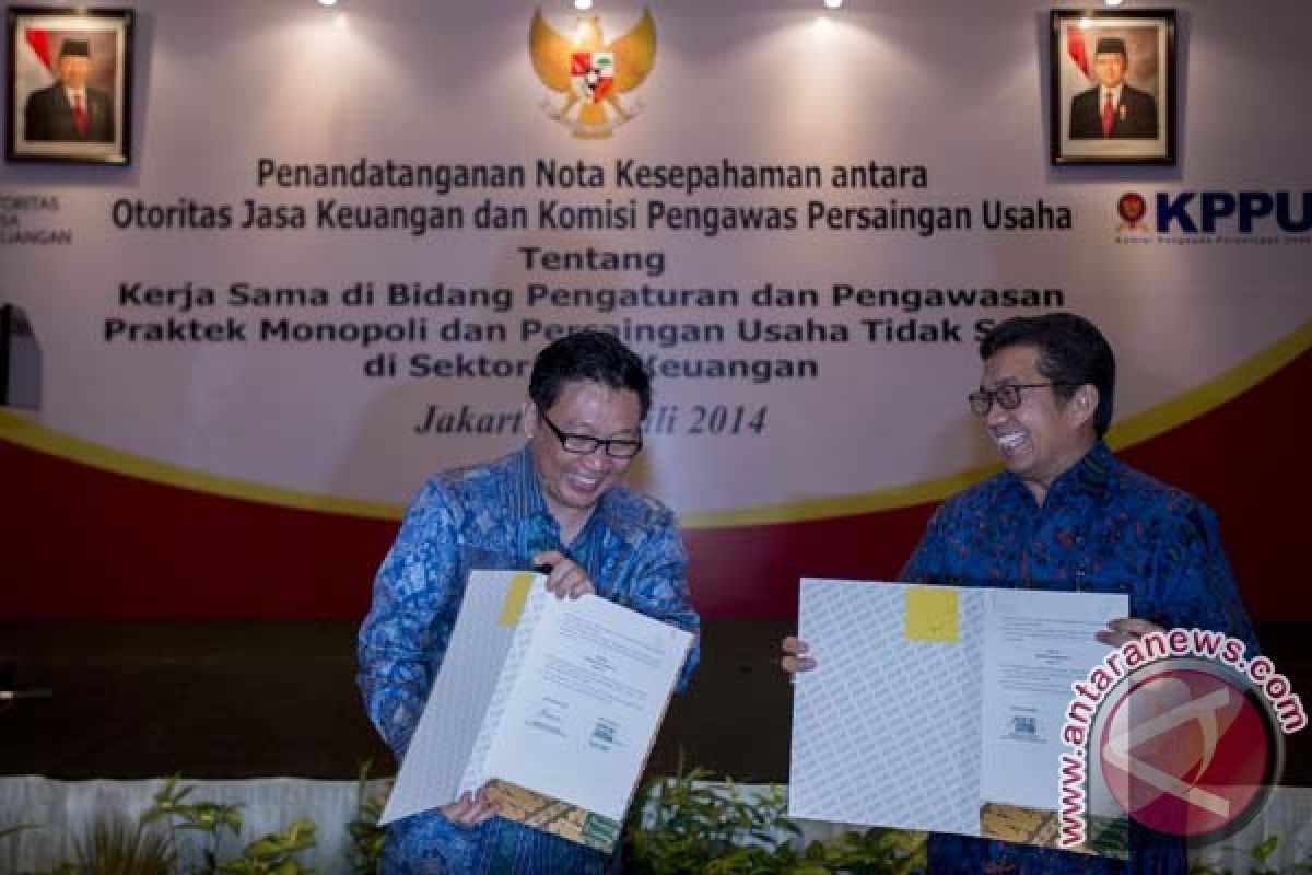 OJK-KPPU jalin kerja sama pengawasan jasa keuangan