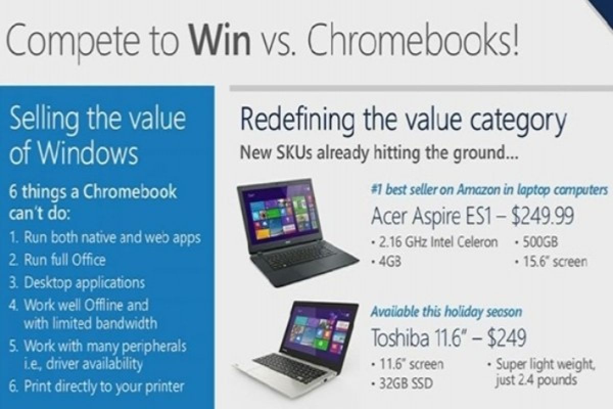 Microsoft Siap Luncurkan Notebook Windows Saingi Google