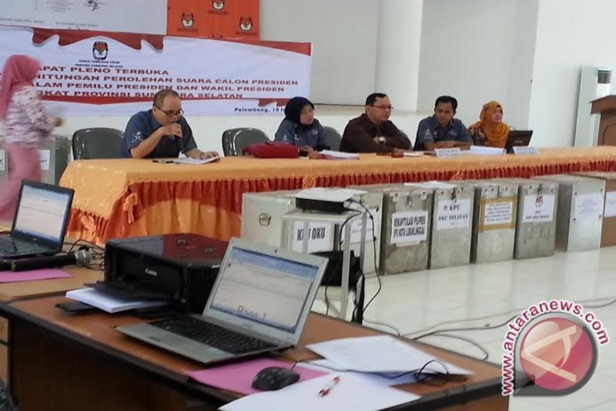 KPU Sumsel sampaikan rekap suara Pilpres ke pusat