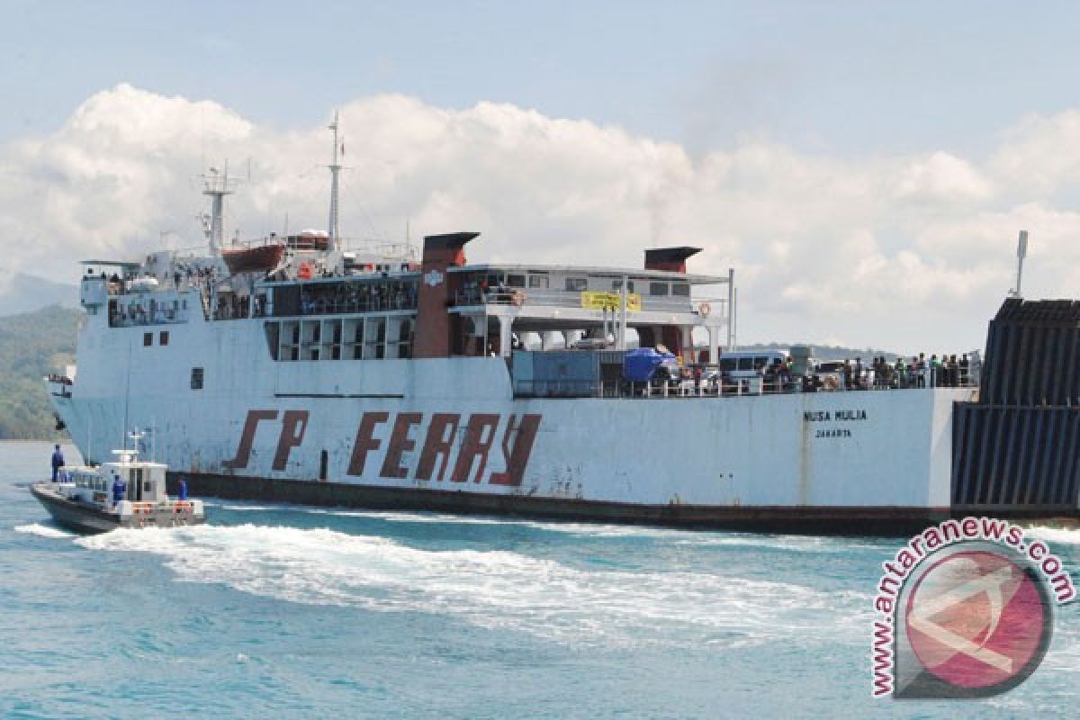 Antrean kendaraan tidak terlihat di pelabuhan Bakauheni