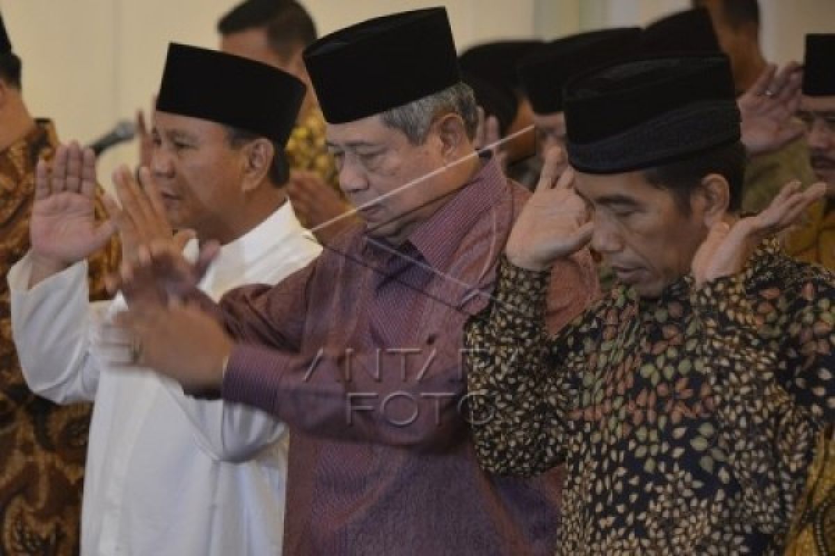 Prabowo-Jokowi dan Yudhoyono Duduk Satu Meja