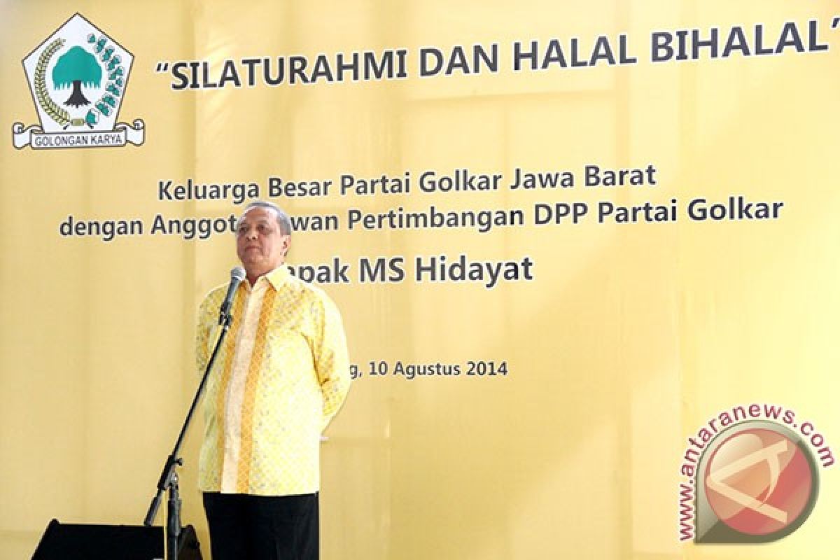 MS Hidayat tetap di Golkar jika kalah