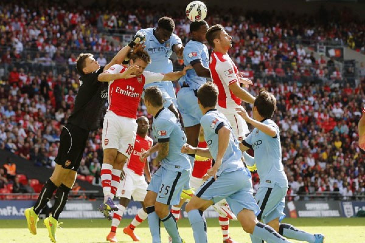 City kontra Arsenal berujung imbang 2-2