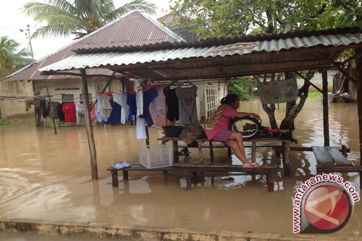 Puluhan Rumah Warga Toboali Terendam Banjir