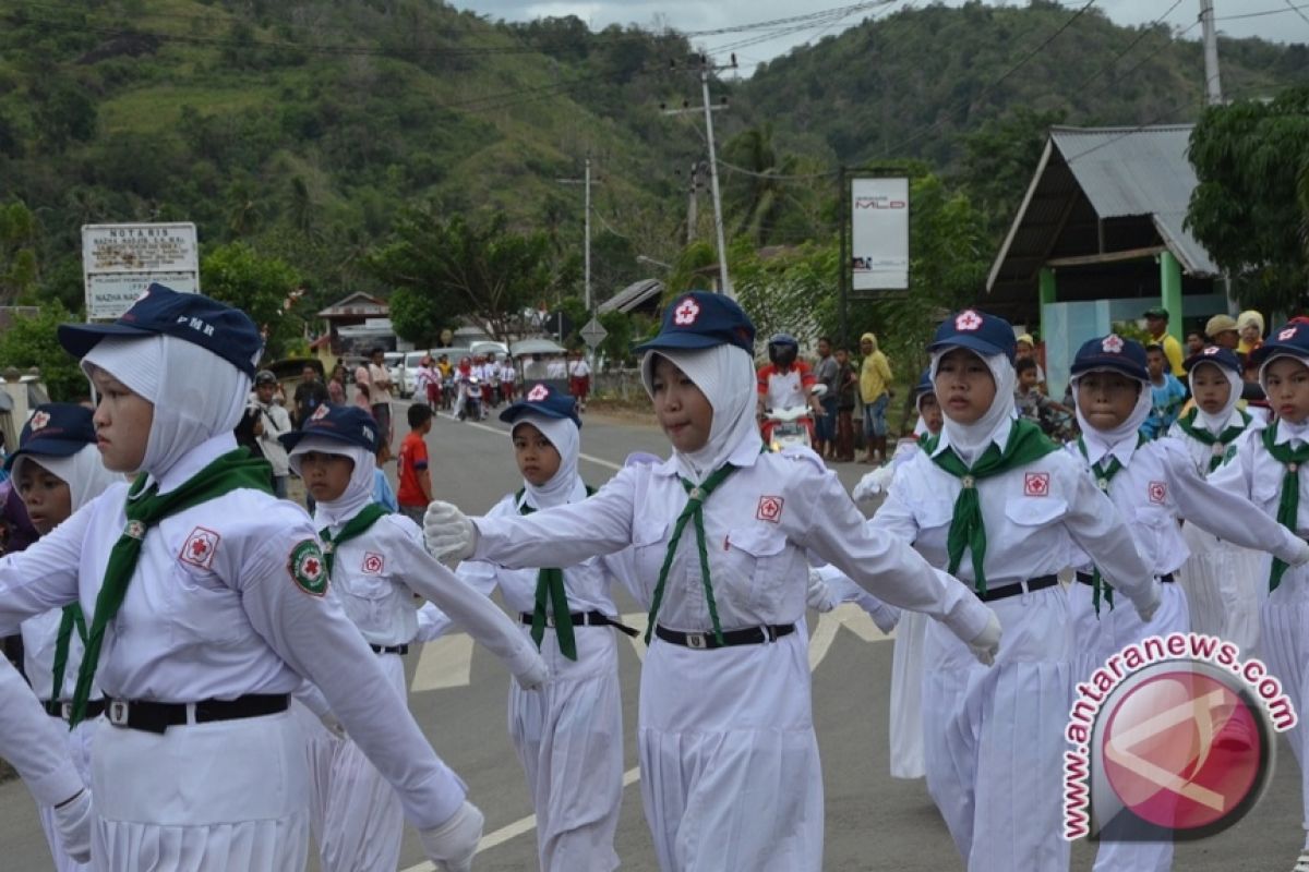 Gerak Jalan Semarakkan Kemerdekaan Di Gorontalo Utara