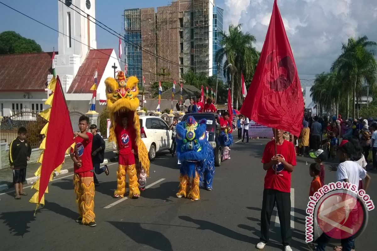 DPD Perindo Babel Tampilkan Barongsai