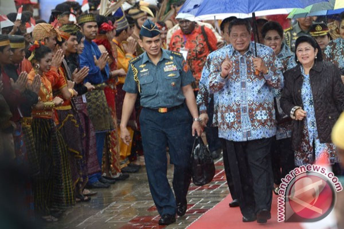 Presiden menuju Manokwari setelah "Sail Raja Ampat"