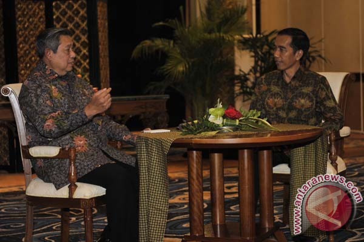 Presiden dan Jokowi gelar pertemuan empat mata