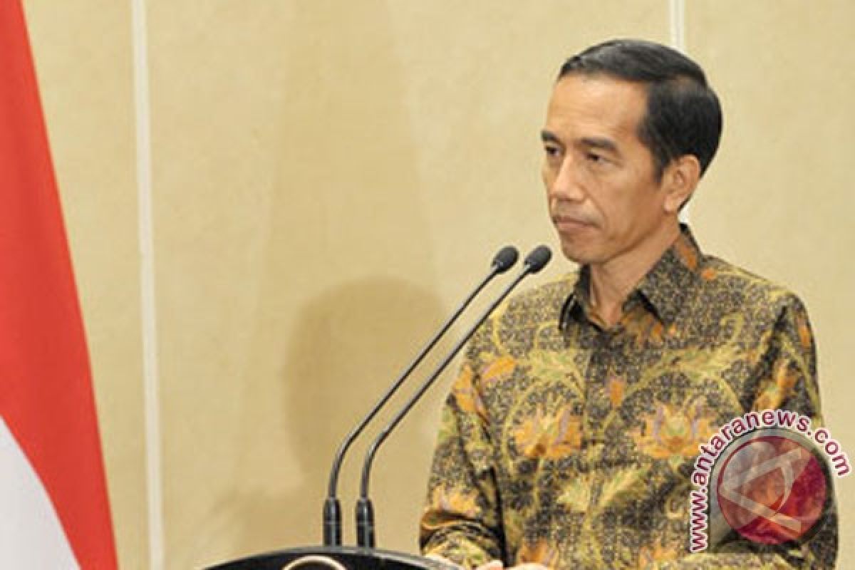 Jokowi umumkan 16 menterinya berasal dari parpol