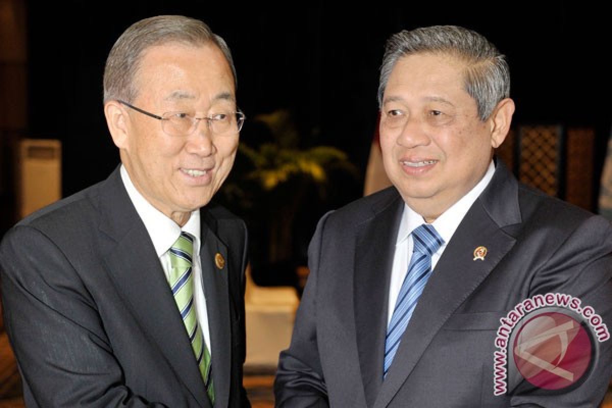 President Yudhoyono, Ban ki-Moon discuss developments in Gaza