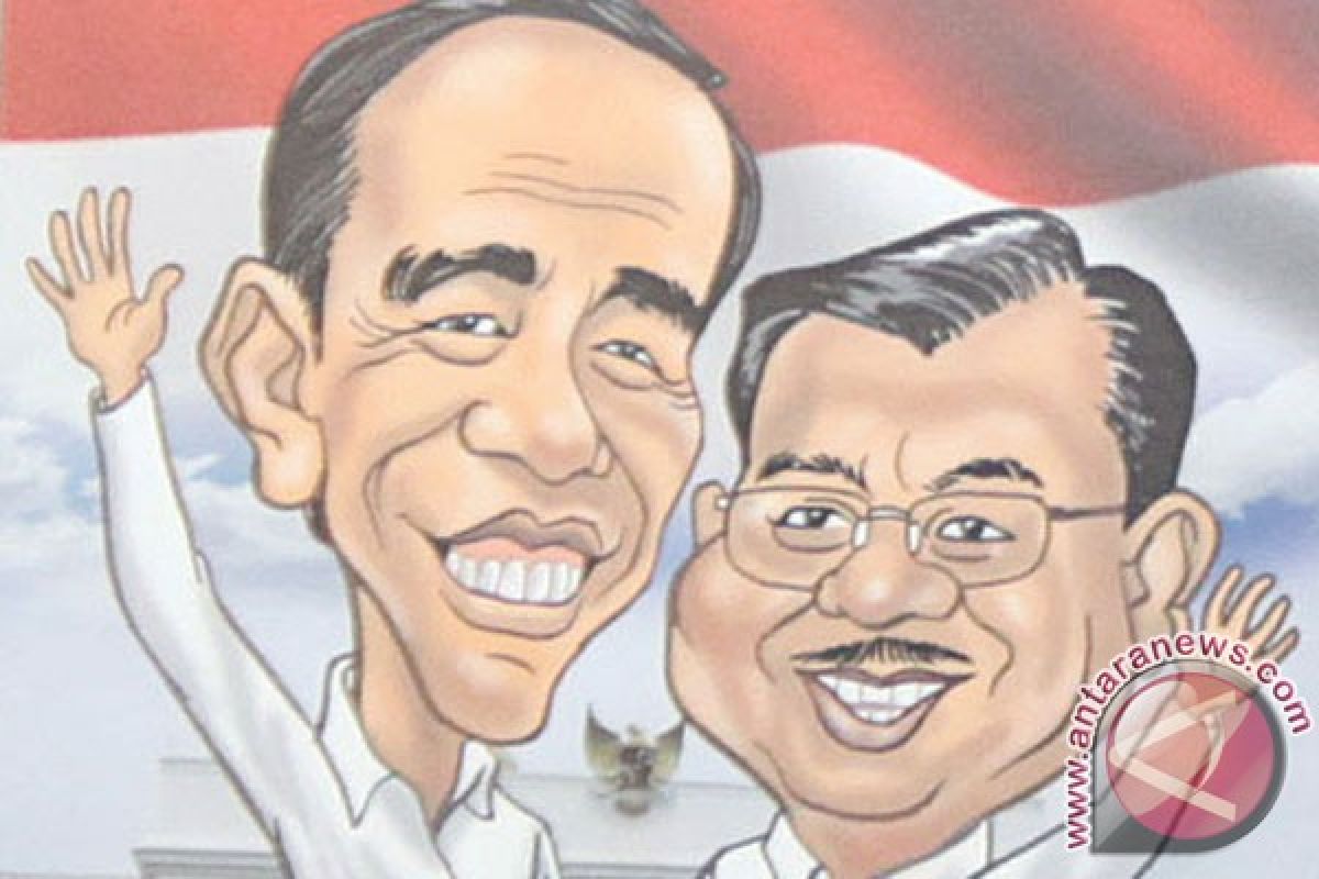 Seribuan warga solo tumpengan doakan Jokowi-JK