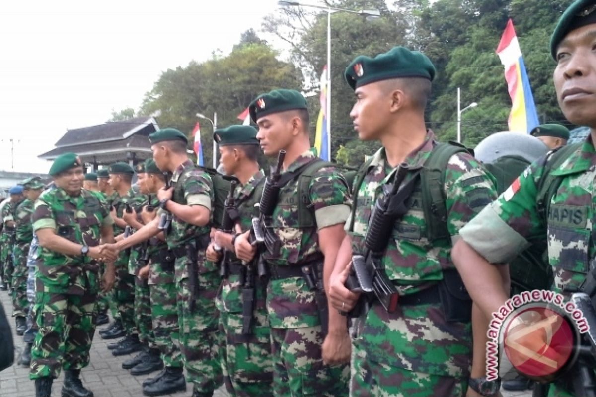 350 Personel Kodam I/bukitbarisan Selesai Pamtas Malaysia 
