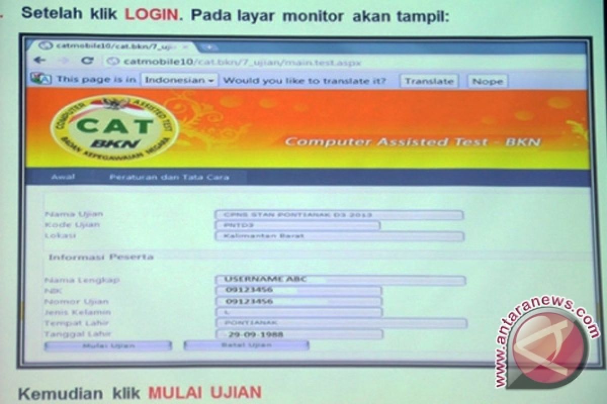 Pelamar CPNS Kotim Keluhkan Website Sulit Diakses