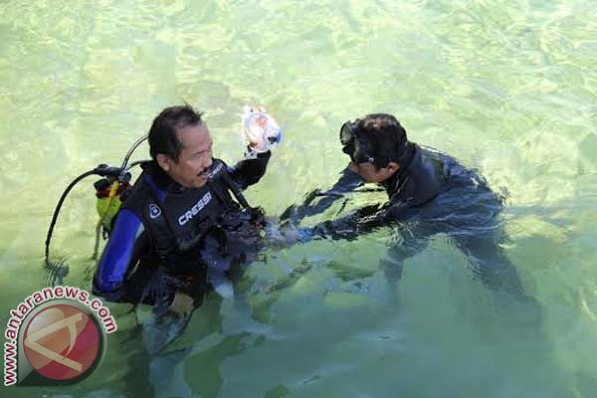 Bupati Mamuju Uji Alat Selam Pemecahan Rekor MURI