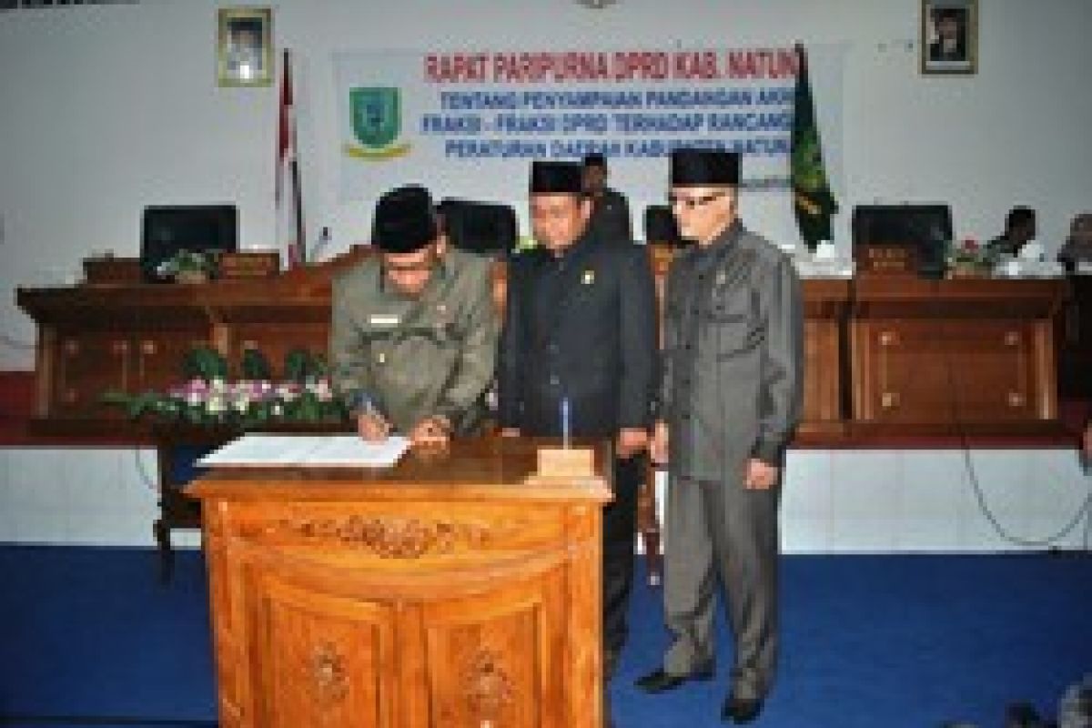 DPRD Natuna Sahkan 14 Peraturan Daerah