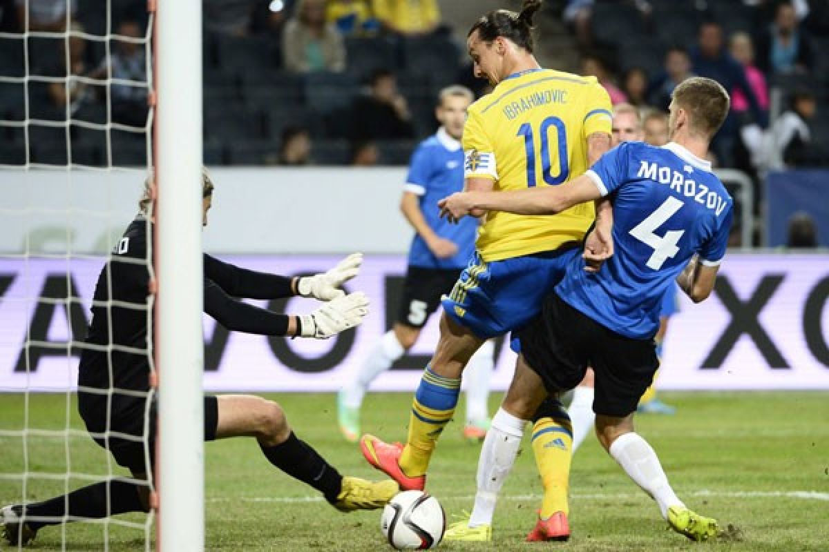Ibrahimovic diragukan tampil lawan Estonia