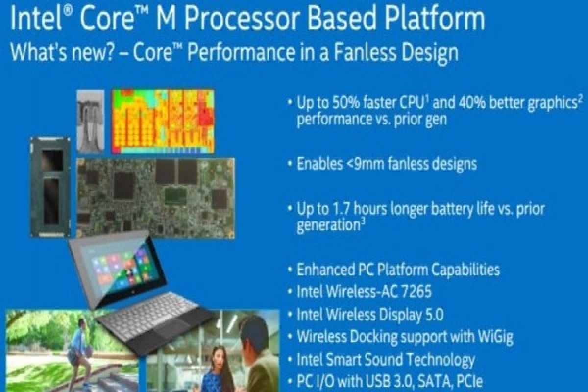 Prosesor Intel Core M Broadwell Low Power Untuk Perangkat Fanless