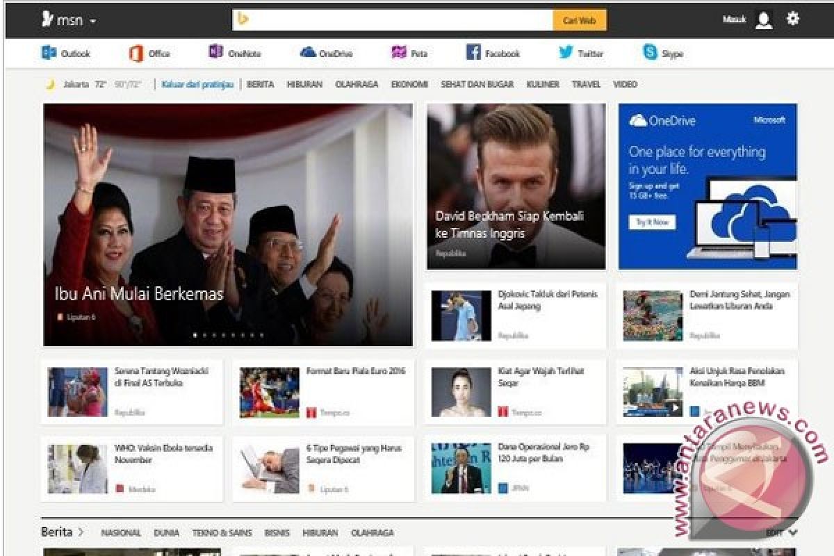 Microsoft tinggalkan Bing beralih ke MSN