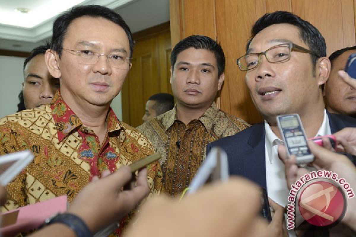 Ridwan Kamil-Ahok tukar pikiran soal RUU Pilkada