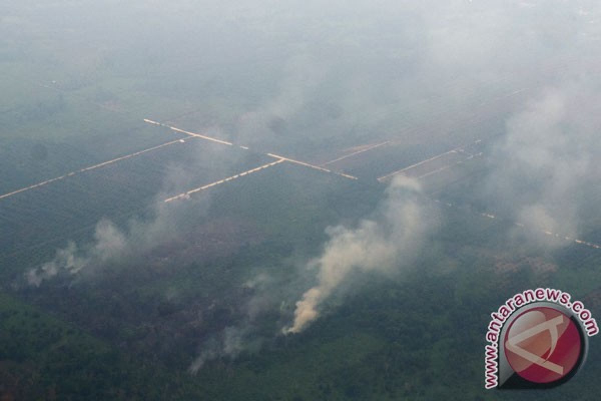 Gerhana bulan di Pekanbaru terselimuti kabut asap