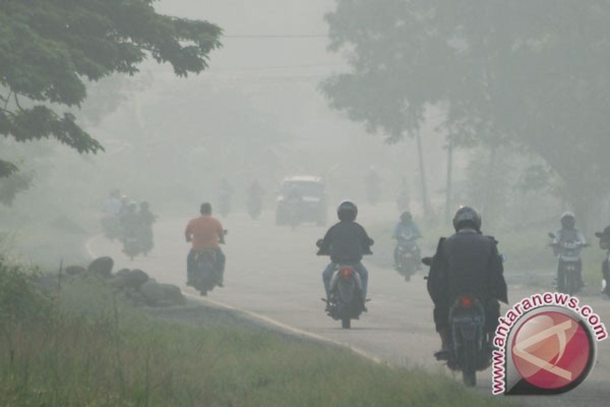 Asap makin pekat di Banjarbaru