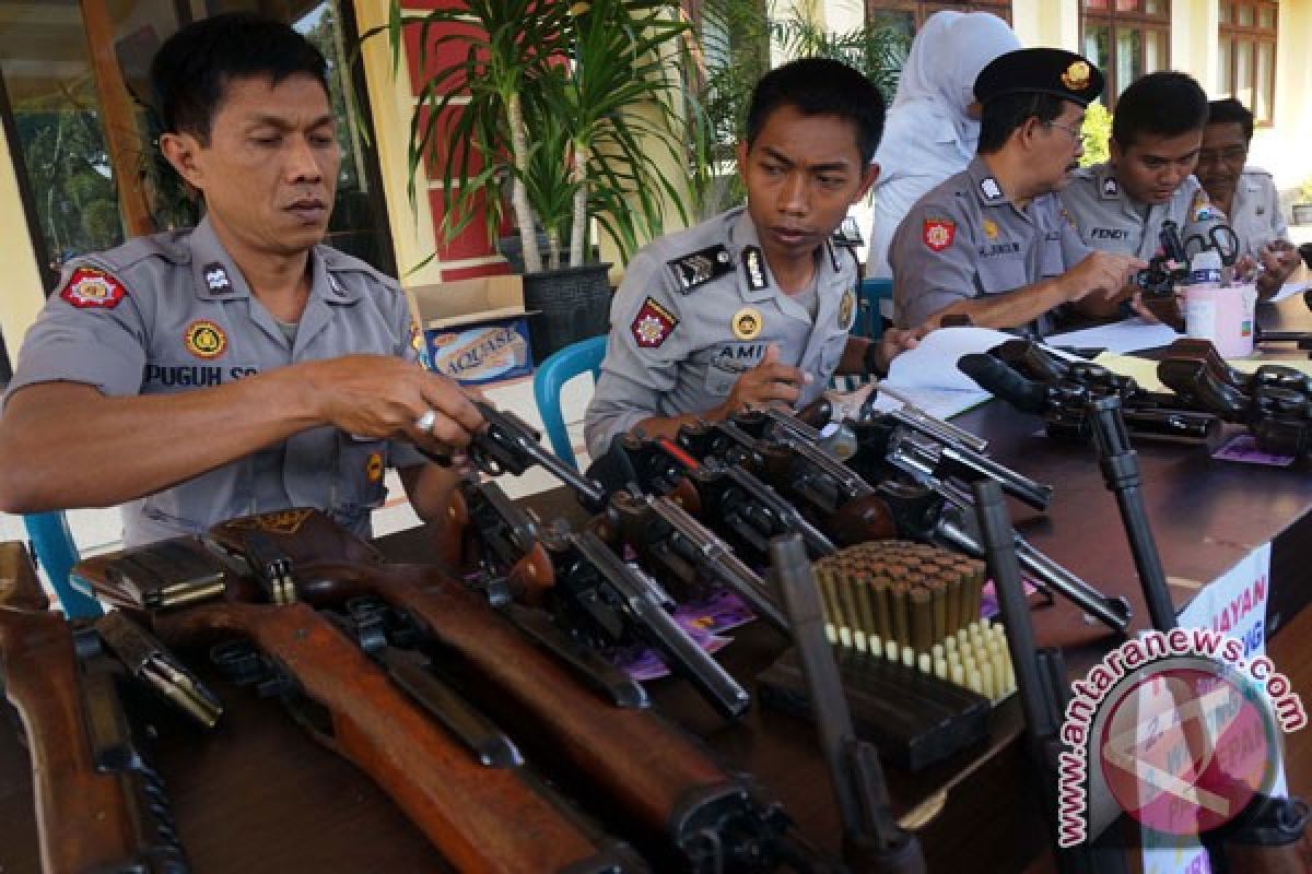 Polres Badung siaga saat pelantikan presiden