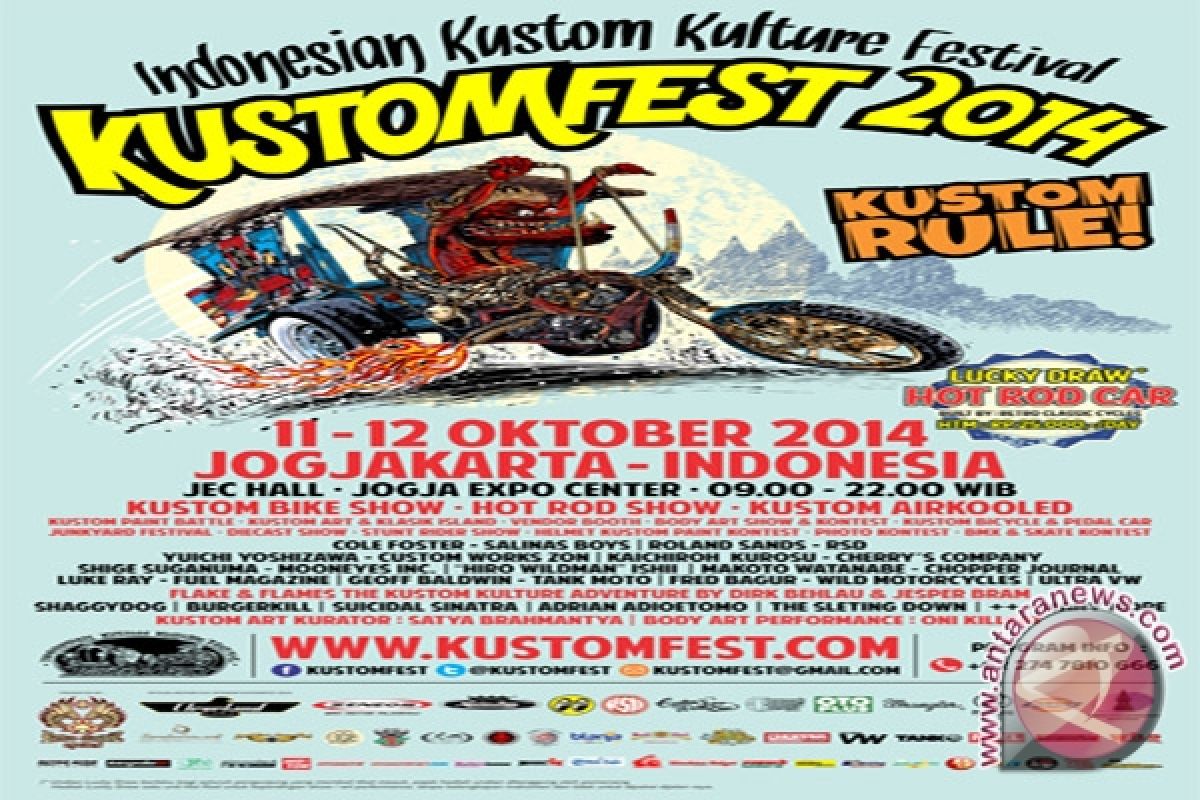 Kustomfest 2014 hadirkan legenda kustom dunia 