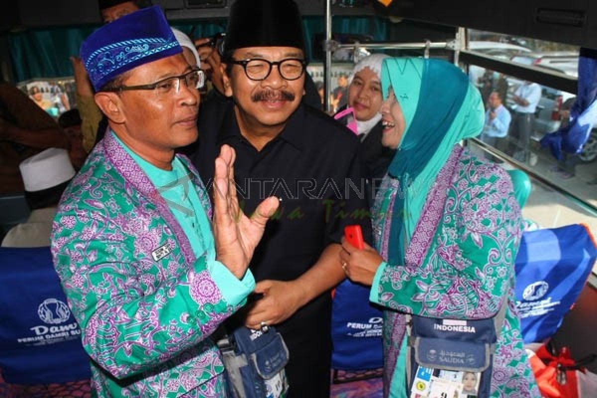 Calhaj Magetan Berangkat Paling Awal