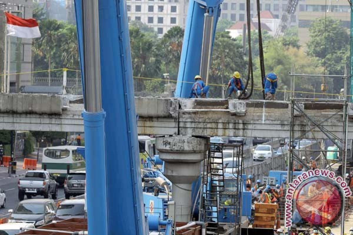 Pembangunan MRT memasuki tahap pengeboran dinding stasiun