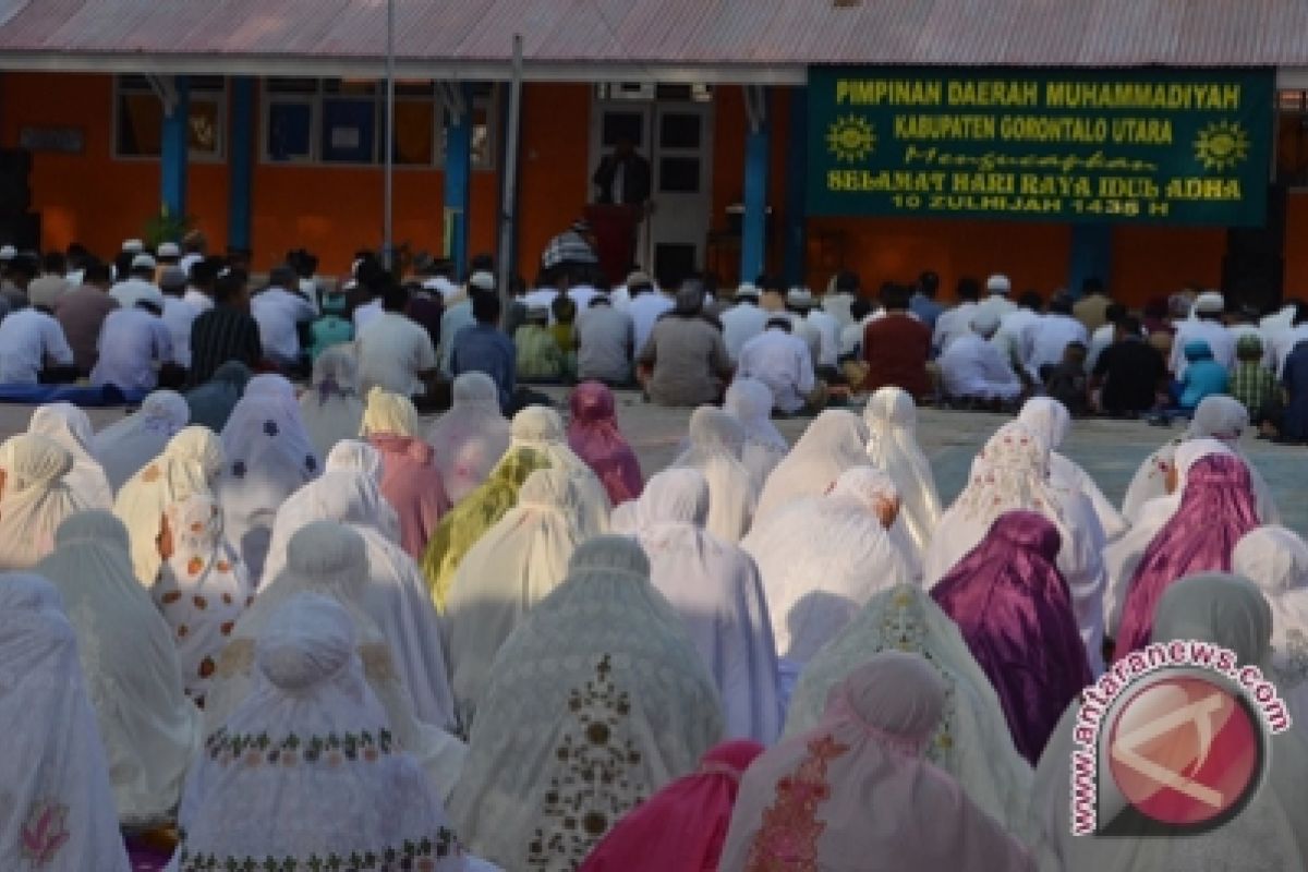 Warga Muhammadiyah Gorontalo Utara Selenggarakan Sholat Idul Adha 