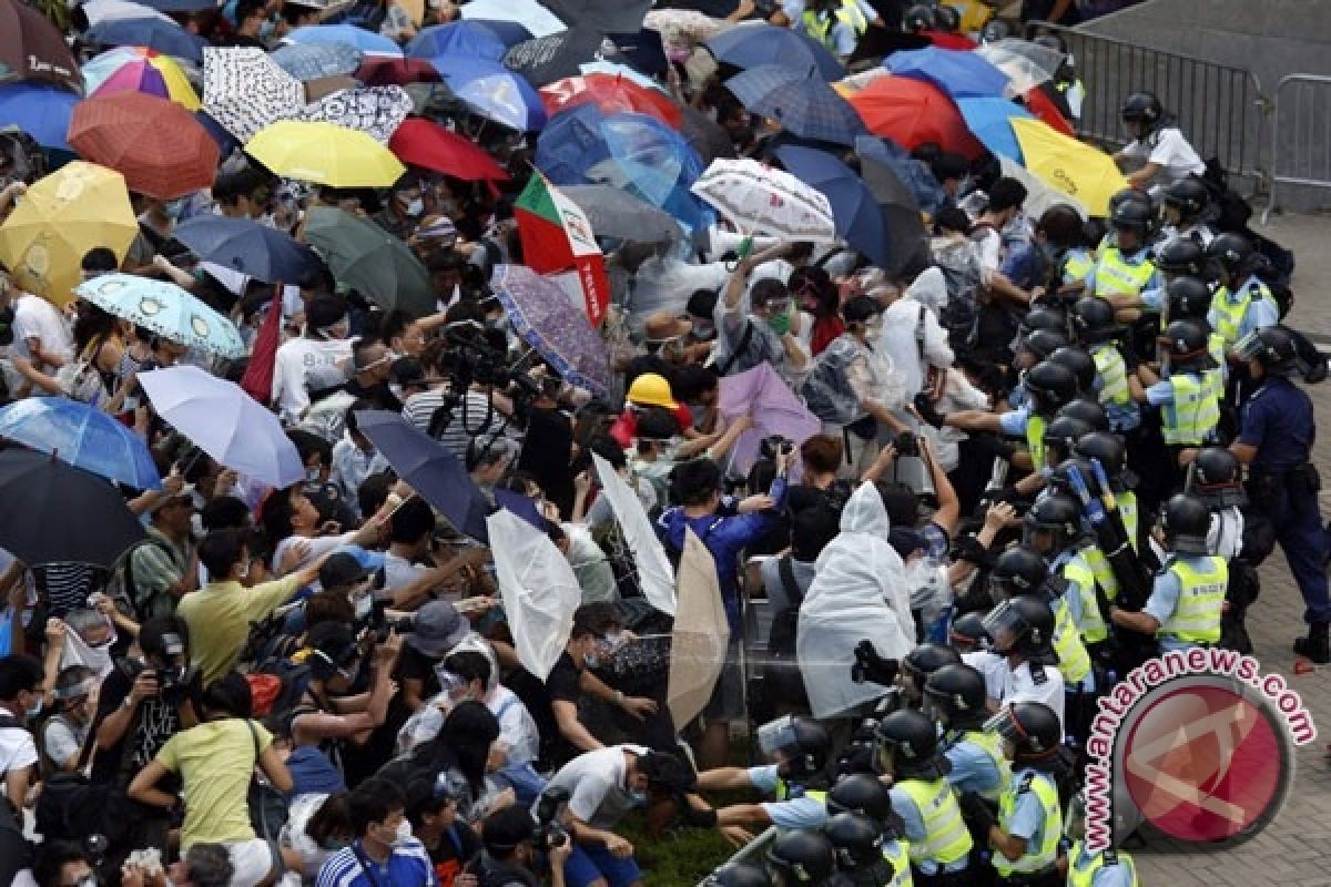 Aksi protes di Hong Kong mereda