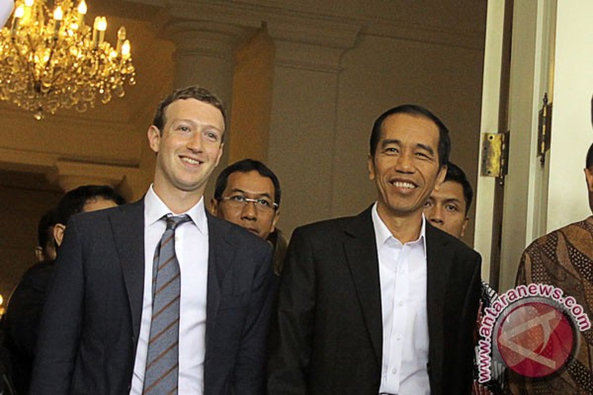 Jokowi bicara soal jejaring sosial dengan Mark Zuckerberg