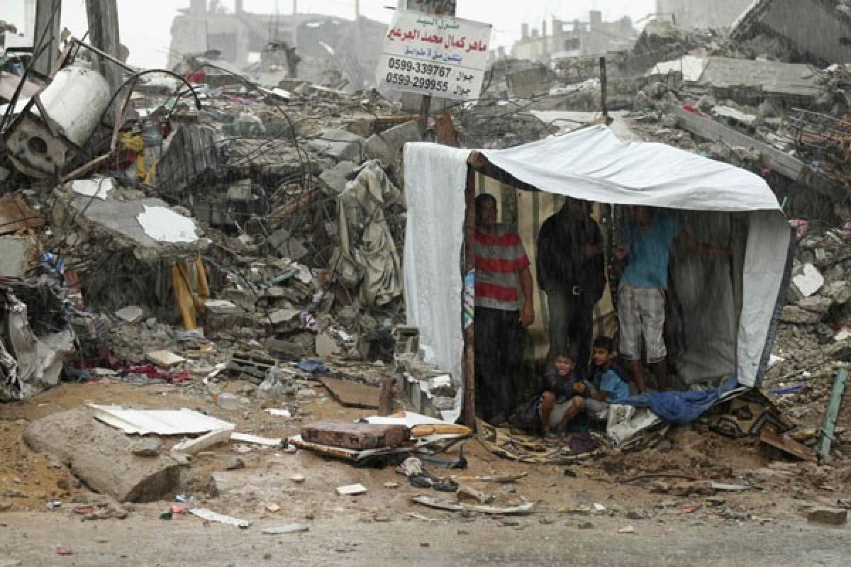 Hujan lebat timbulkan tragedi untuk rakyat Gaza