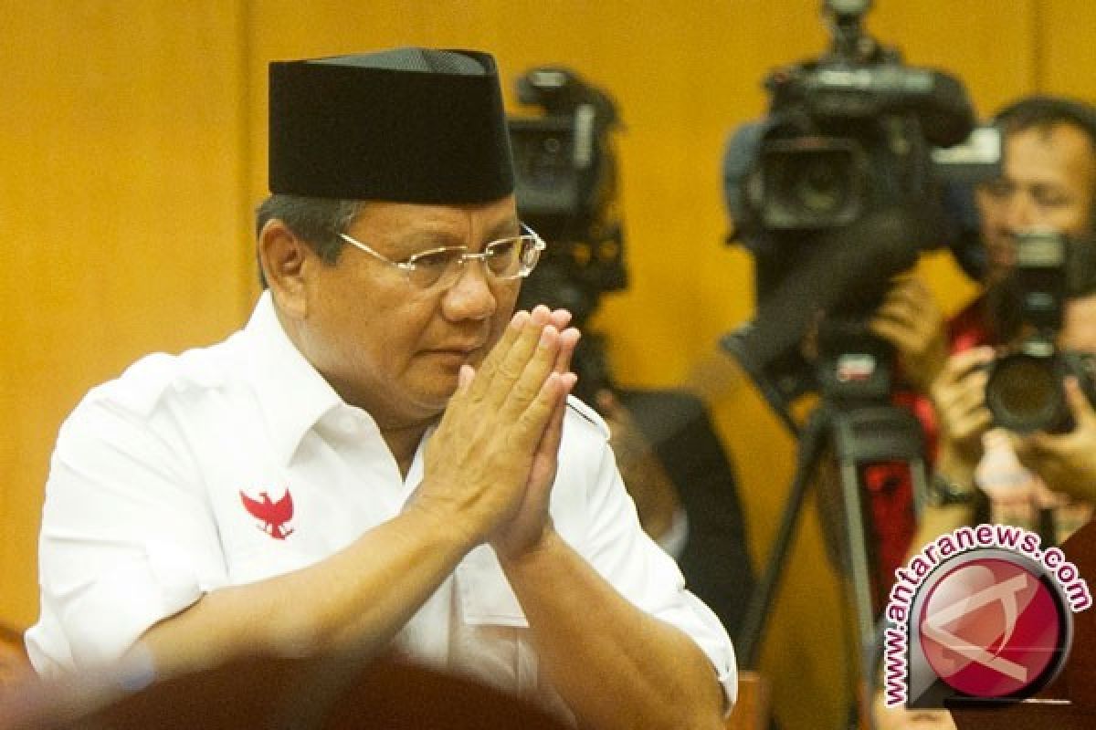 Prabowo: tidak pernah 