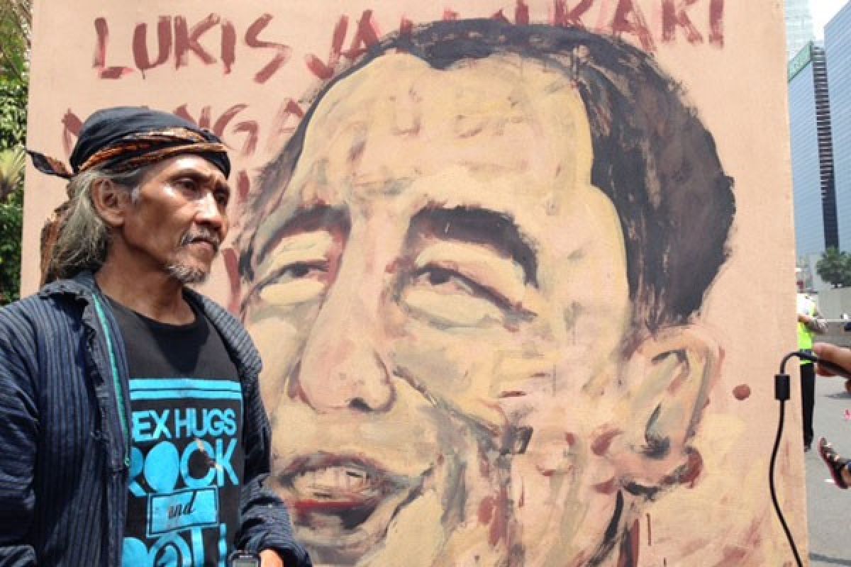 Ki Joko Wasis siapkan lukisan untuk Jokowi