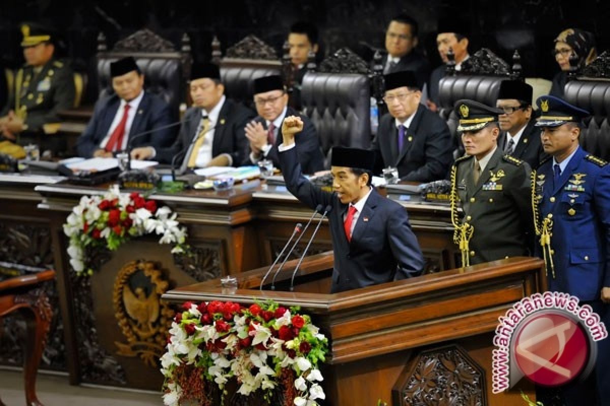 Megawati puas pidato Presiden Jokowi