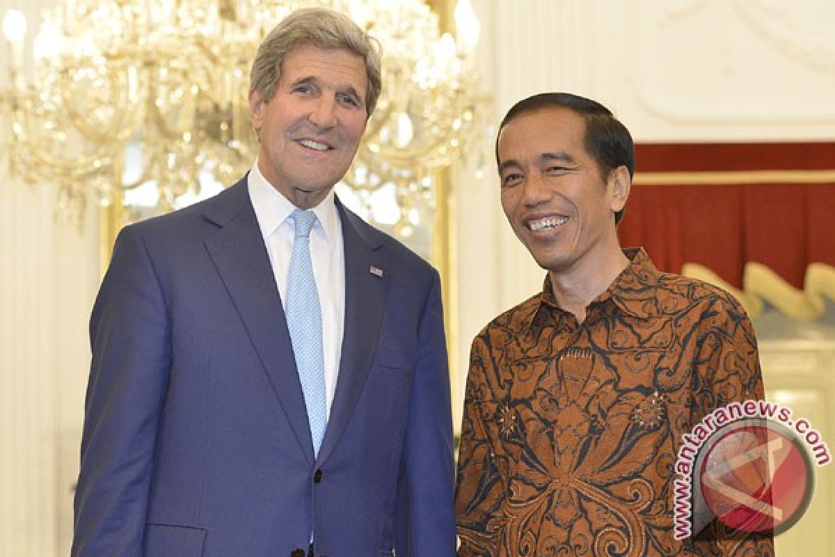 Jokowi-John Kerry bicara soal perubahan iklim