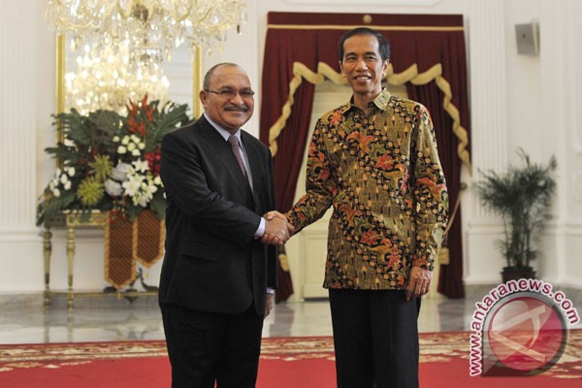 Presiden Jokowi bertemu PM PNG dan Menperindag Rusia