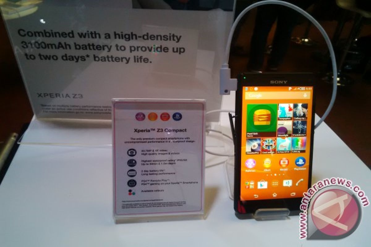 Sony klaim daya baterai Xperia Z3 tahan hingga dua hari
