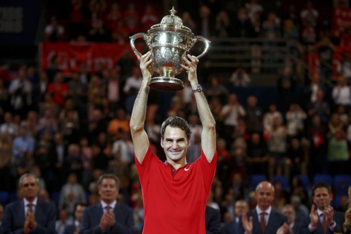 Federer tumbangkan Goffin dan raih gelar keenam di Basel