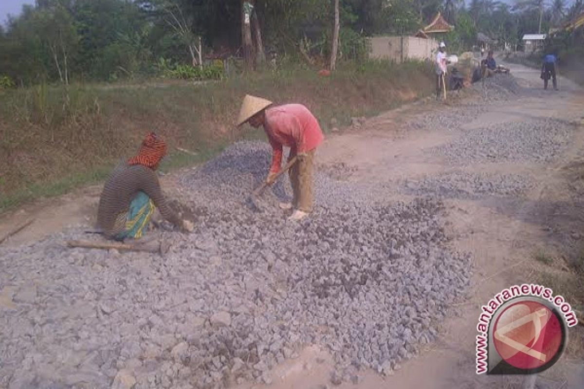 Jalan Menuju Labuhan Maringgai Diperbaiki