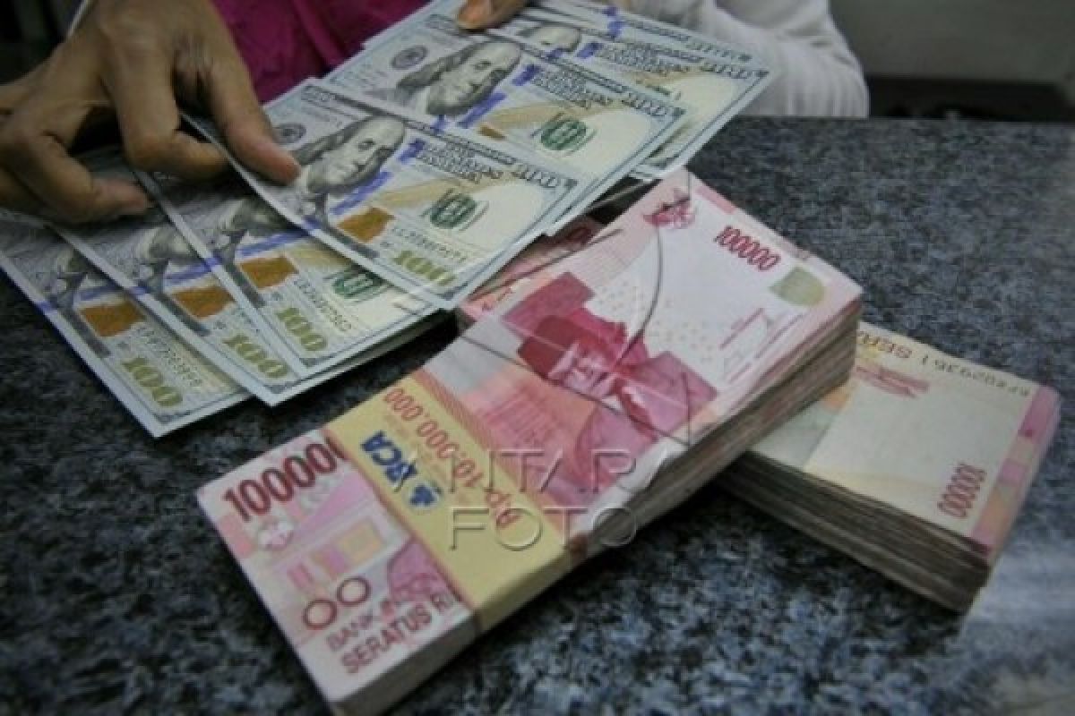 Rupiah menguat seiring indikasi kebijakan "dovish" The Fed